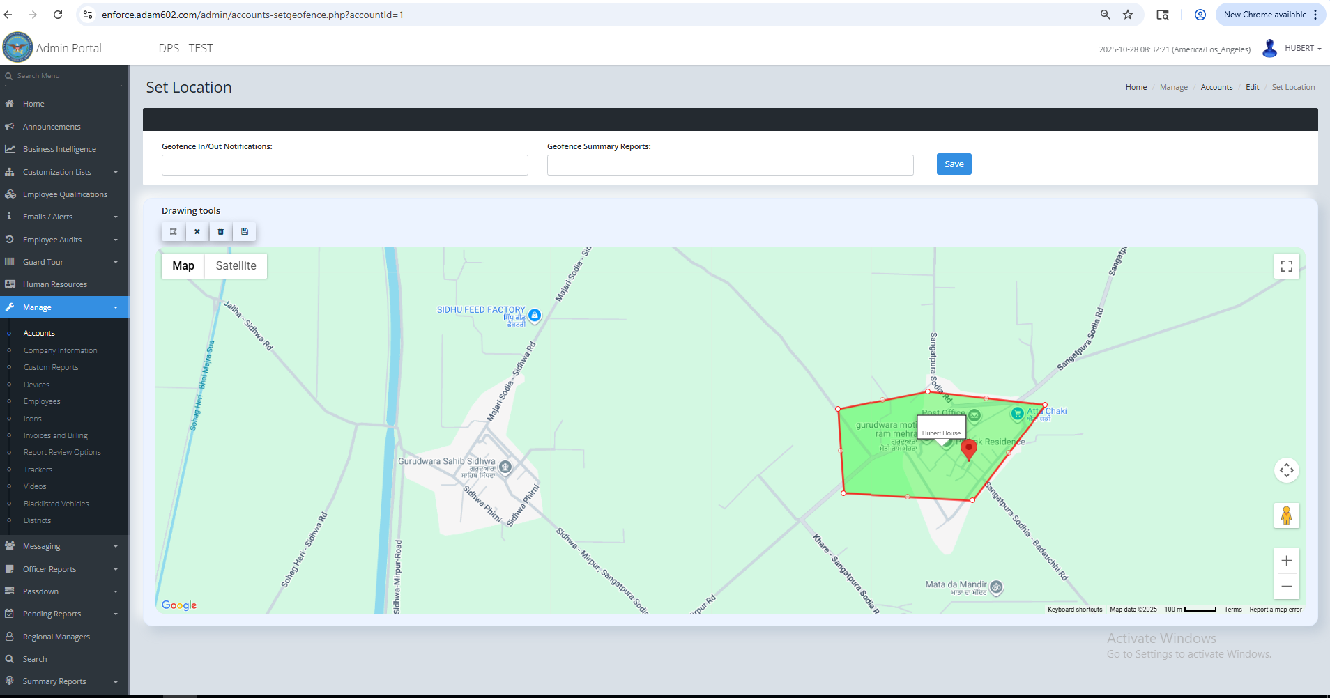 Geofence Alert