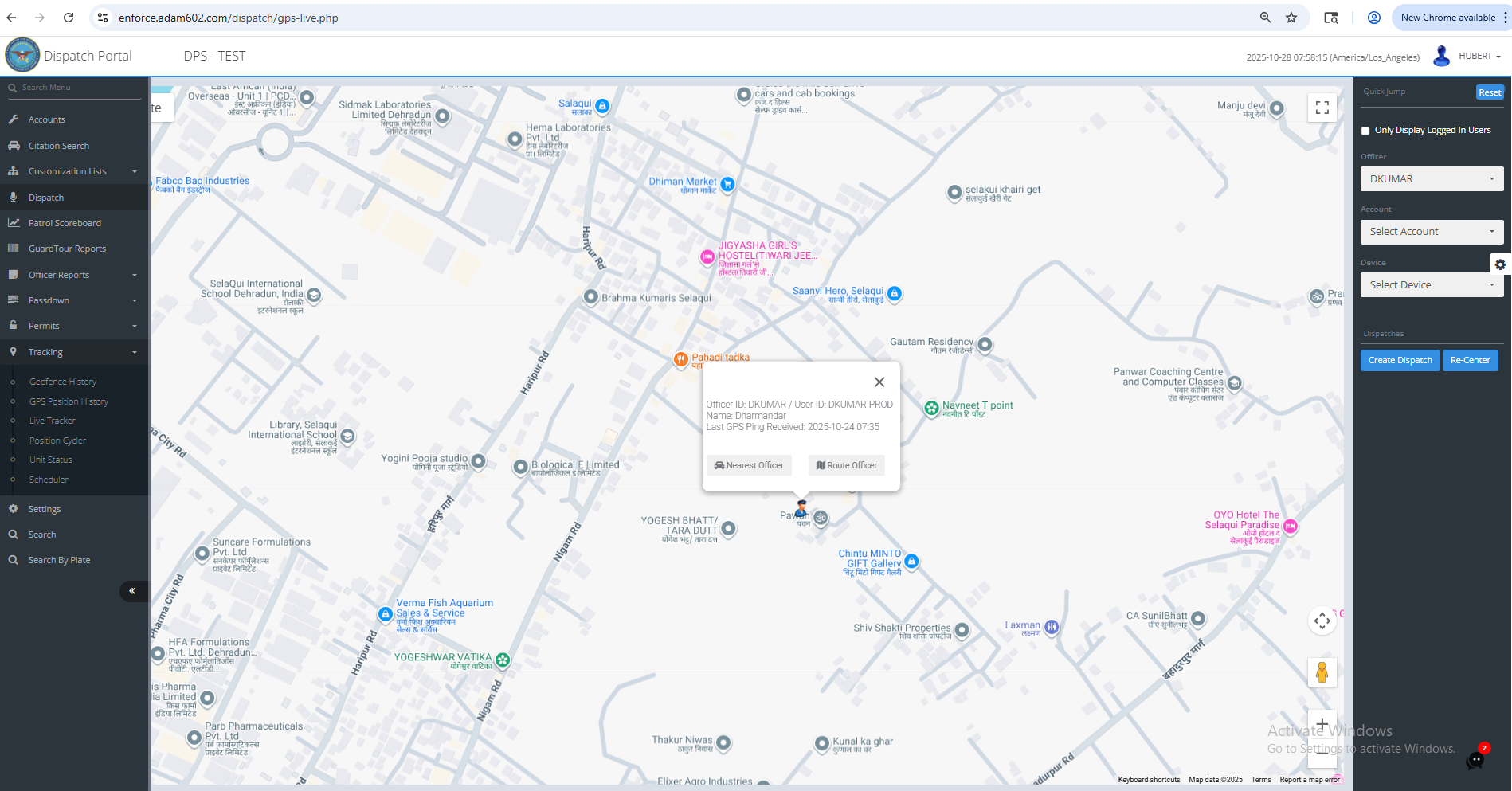 Live Tracking Map